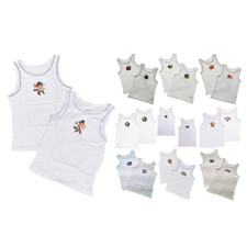 Boys 2 Pack Vests Underwear