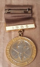 BRINTONS LTD, CARPET MANUFACTURER, Vintage 1985 Medal, Social Club Charity Walk
