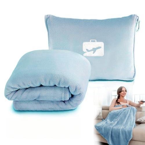 Travel blanket and pillow - and,