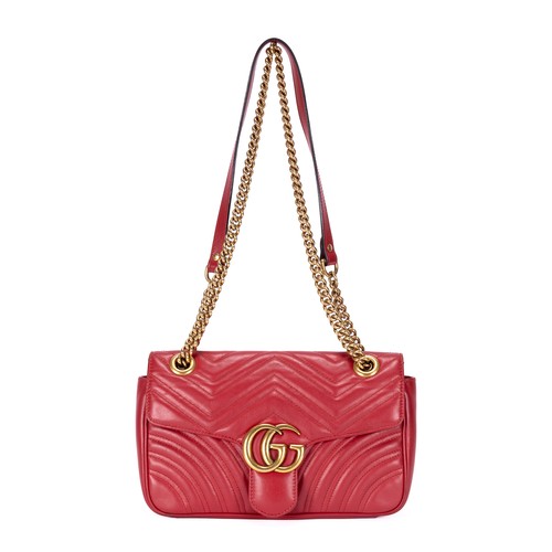 Gucci marmont red matelasse - gucci,