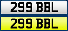 299 BBL Personalised Cherished Number Plate Registration On Retention