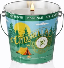 M&SENSE Citronella Peppermint Large Scented Candles Outdoor Long Burning 550g