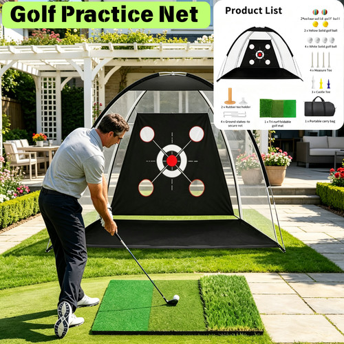 Golf practice net - golf,
