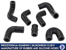 Replacement silicone hoses kit for marine engine YANMAR 4JH, 1986-2000 year.