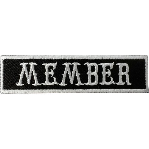 Member patch iron sew - member, on