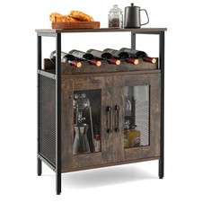 Industrial Wine Bar Cabinet