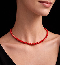 4mm Round Red Genuine Coral