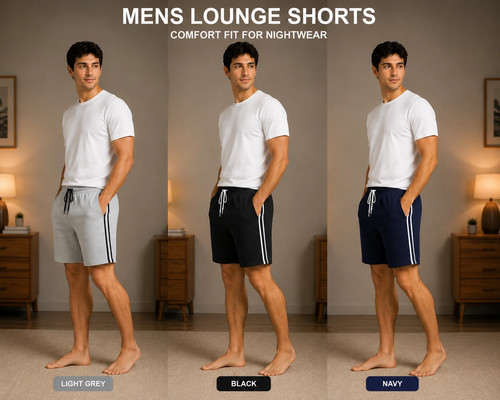 Mens pyjama shorts pack - mens,