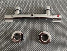 Ultra Finishing VBS019 Slim Line Thermostatic Bar Valve 150mm in Chrome 