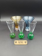 3 Green Limoncello Glass 4.5"