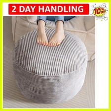 Round Stuffed Pouf Ottoman