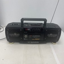 SHARP Boombox WQ-T352E Ghetto Blaster Stereo Radio Cassette Recorder
