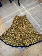 Zara Maxi Skirt Size S Blue Mustard
