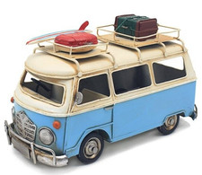 T1 Camper Van Blue Vintage Tin