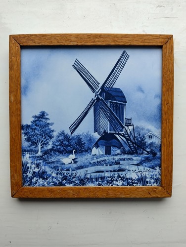 Framed delft tile classic - framed, a