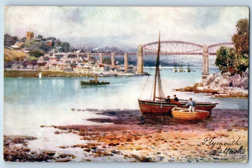 Plymouth england postcard - england,
