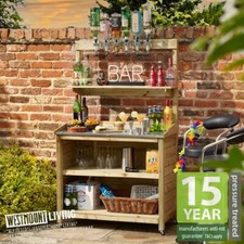 GARDEN BAR WOODEN OUTDOOR MINI