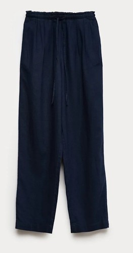 Navy linen mix - mix, tapered