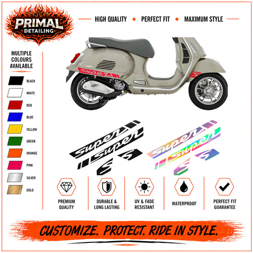 Vespa gts gtv side body - vespa,