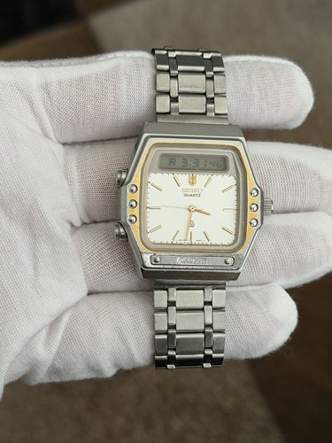 Rare vintage seiko - silver, wave