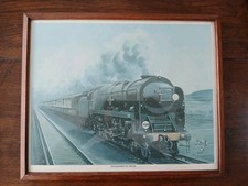 Cuthbert Hamilton Ellis Art Framed Steam Train Bournemouth Belle