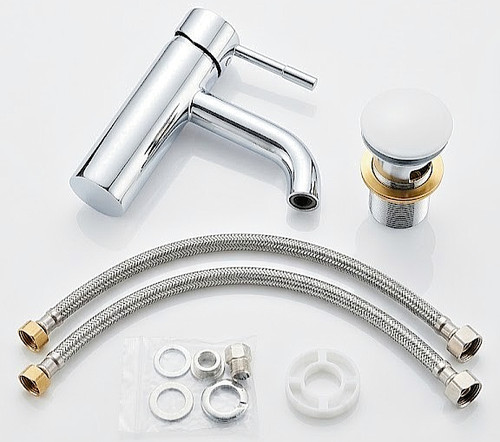 Basin mixer tap with clicker - tap,