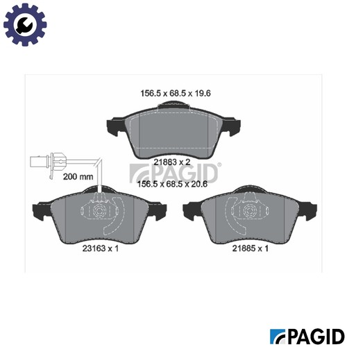 Brake pad set disc - brake,