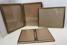 Vtg Brass Gold Metal Picture
