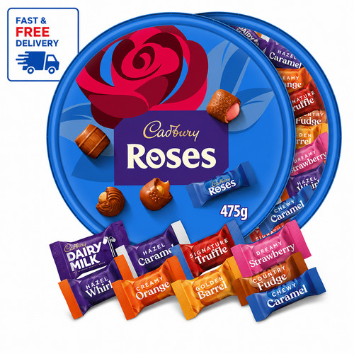 Roses chocolates tub tin - chocolates, gift