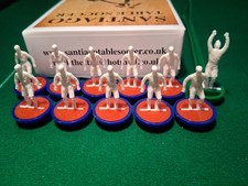 Subbuteo. PYO Santiago VINTAGE Team.  Choose  Base/Disc Colour. White Figures
