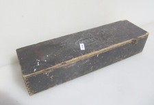 Vintage Wooden Box Old Wood Case Tub Crate "M&W" 14"W