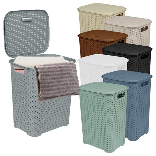 65l large plastic hamper - plastic,