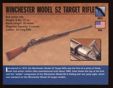 Winchester Model 52 Target Rifle Atlas Classic Firearms Card