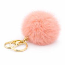 Pom Pom Fur Peach Charm