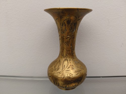 Vintage brass bud vase - vintage,