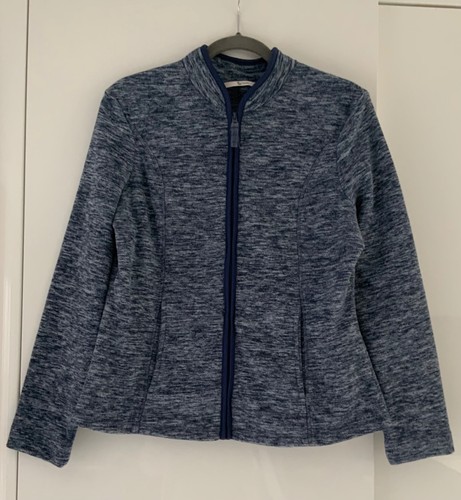 Blue marl full zip - full, fleece