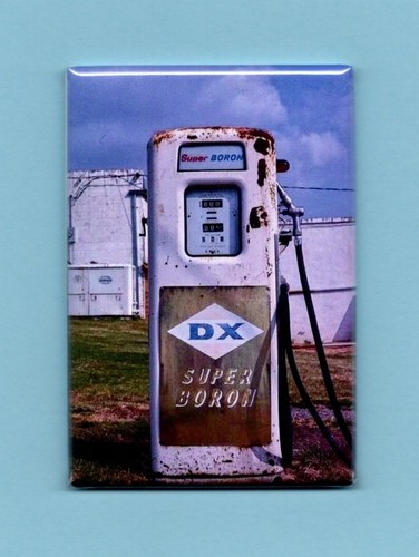 Vintage gasoline pump 2x3 - gasoline,
