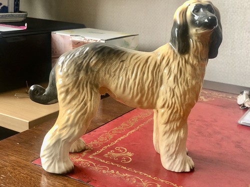 Afghan hound ceramic - hound, ornament
