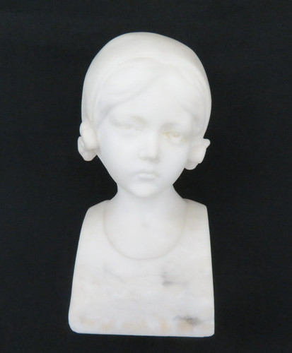 Antique carved white marble - white,