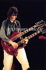 Jimmy Page Gibson Twin Necked Guitar Led Zeppelin Photograph 6"x 4"