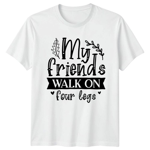 Friends walk four - on,