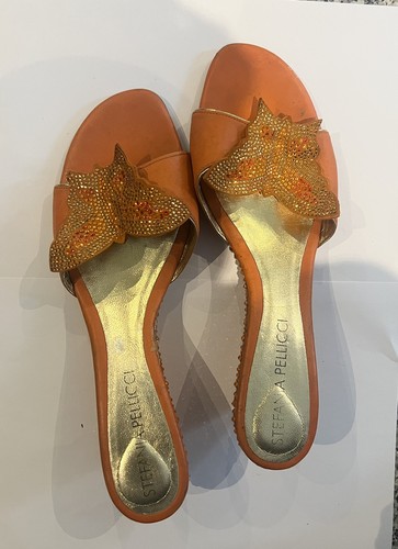 Stefana pellici orange heels - stefana,