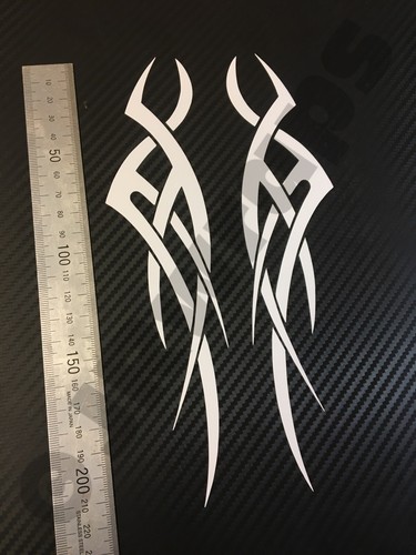 Tribal flames decals - (x2),