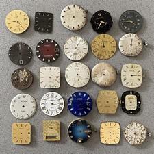 Watch Dials x25 Men’s Various Sizes / Styles Parts Watchmaker Art