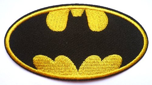 Yellow batman logo - logo, embroidered