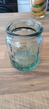 Vintage green glass - green, jar