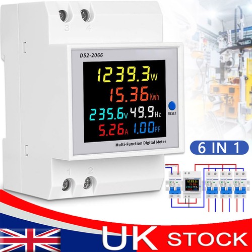 Din rail single phase ammeter - din,
