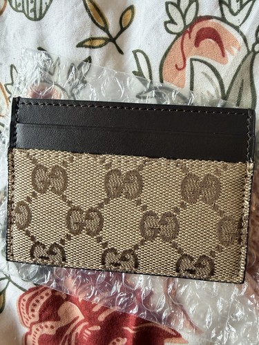 Gucci canvas card holder - card,