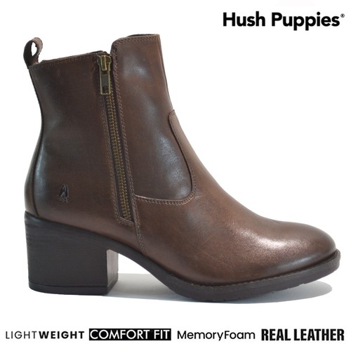 Ladies hush puppies - puppies, leather