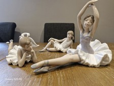 Nao by Lladro Large Figurine- Set of 3 Ballerinas and a Swan